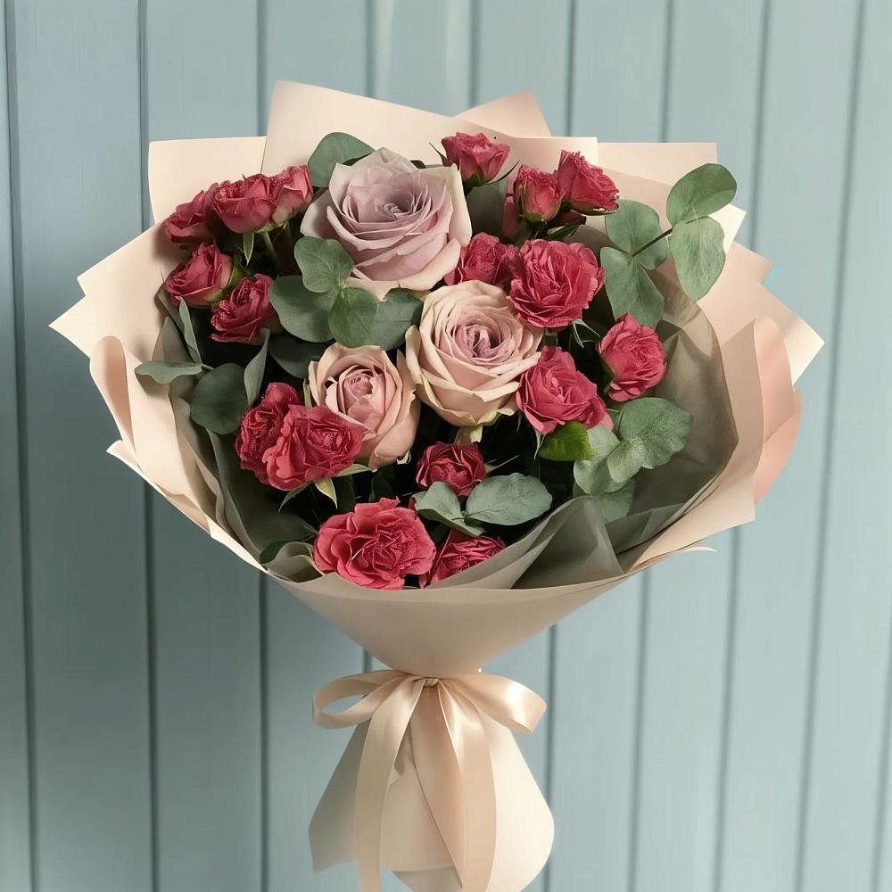 Букет цветов из: Гвоздики и Розы в Арсеньеве