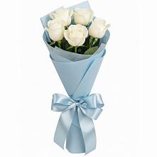 Букет 5 Белых роз Проуд #REPLACE_PRED# Арсеньеве