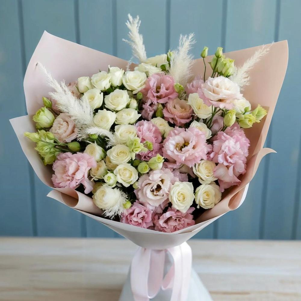 Букет цветов из: Альстромерии и Розы в Арсеньеве