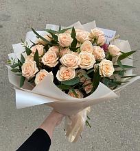 Букет Кремовые розы Латте в Арсеньеве