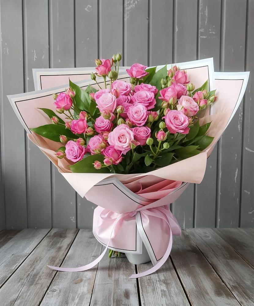 Букет Розовый кустик в Арсеньеве