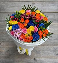 Букет цветов из:  Розы и Хризантемы в Арсеньеве