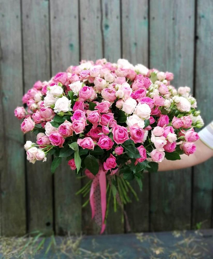 Букет Розовые кустовые розы Натали и Лав Лидия в Арсеньеве