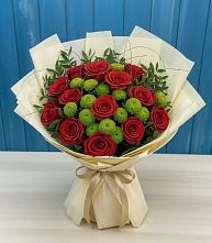 Букет цветов из:  Розы и Хризантемы #REPLACE_PRED# Арсеньеве