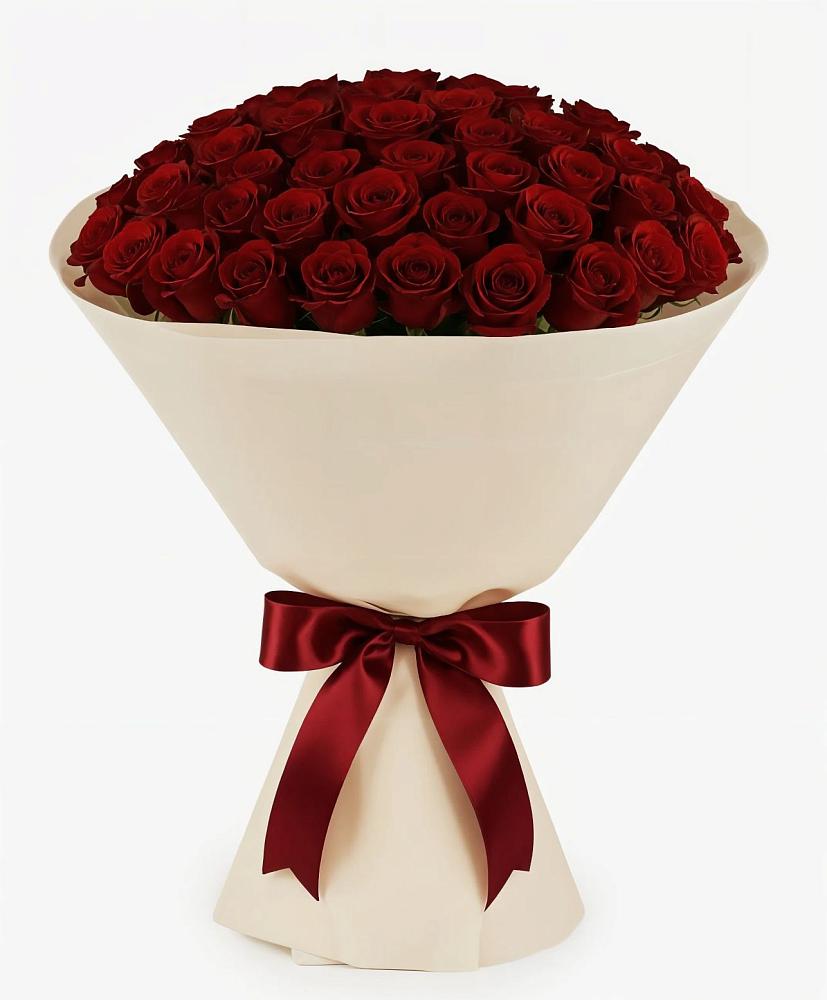 Букет 101 Бордовая роза Блэк Бакарра в Арсеньеве