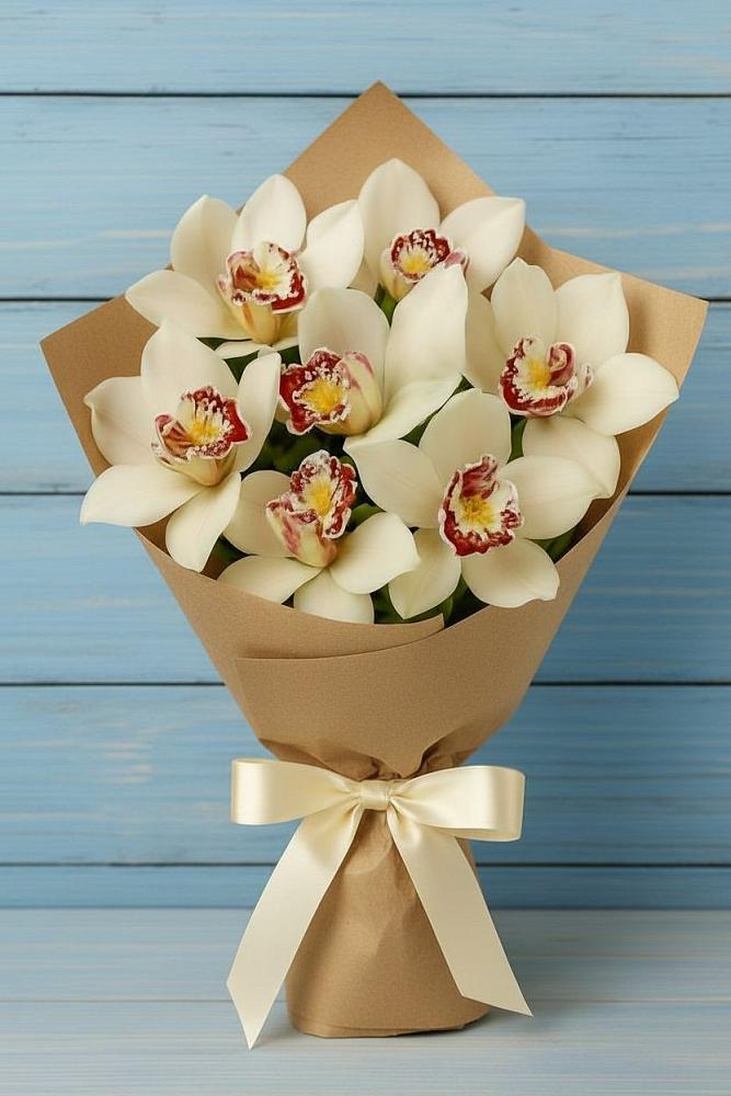 Букет цветов из: Орхидеи и Розы в Арсеньеве